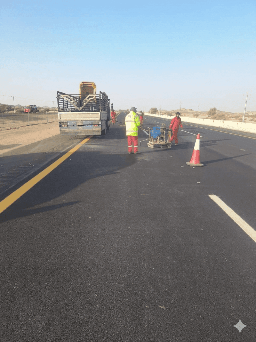 Road Studs Installation – Al Quwaiiyah — photo 3
