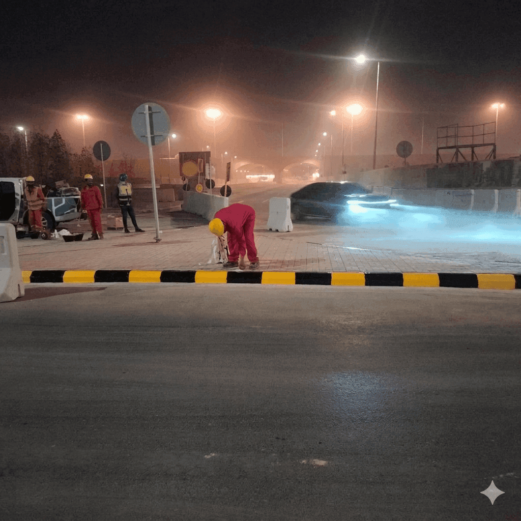 Diriyah Kerb Stone Painting — photo 2
