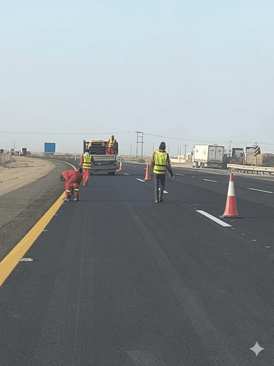 Road Studs Installation – Al Quwaiiyah
