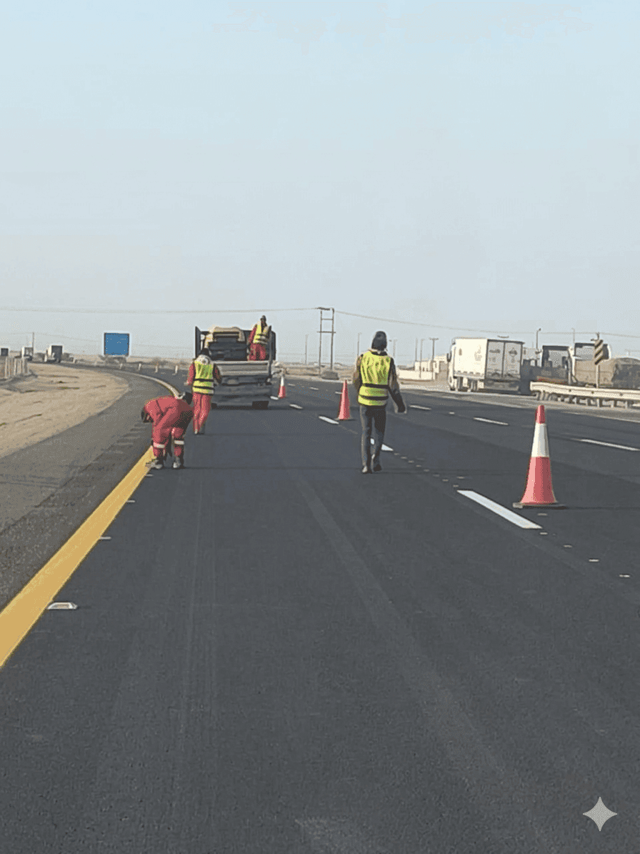 Road Studs Installation – Al Quwaiiyah
