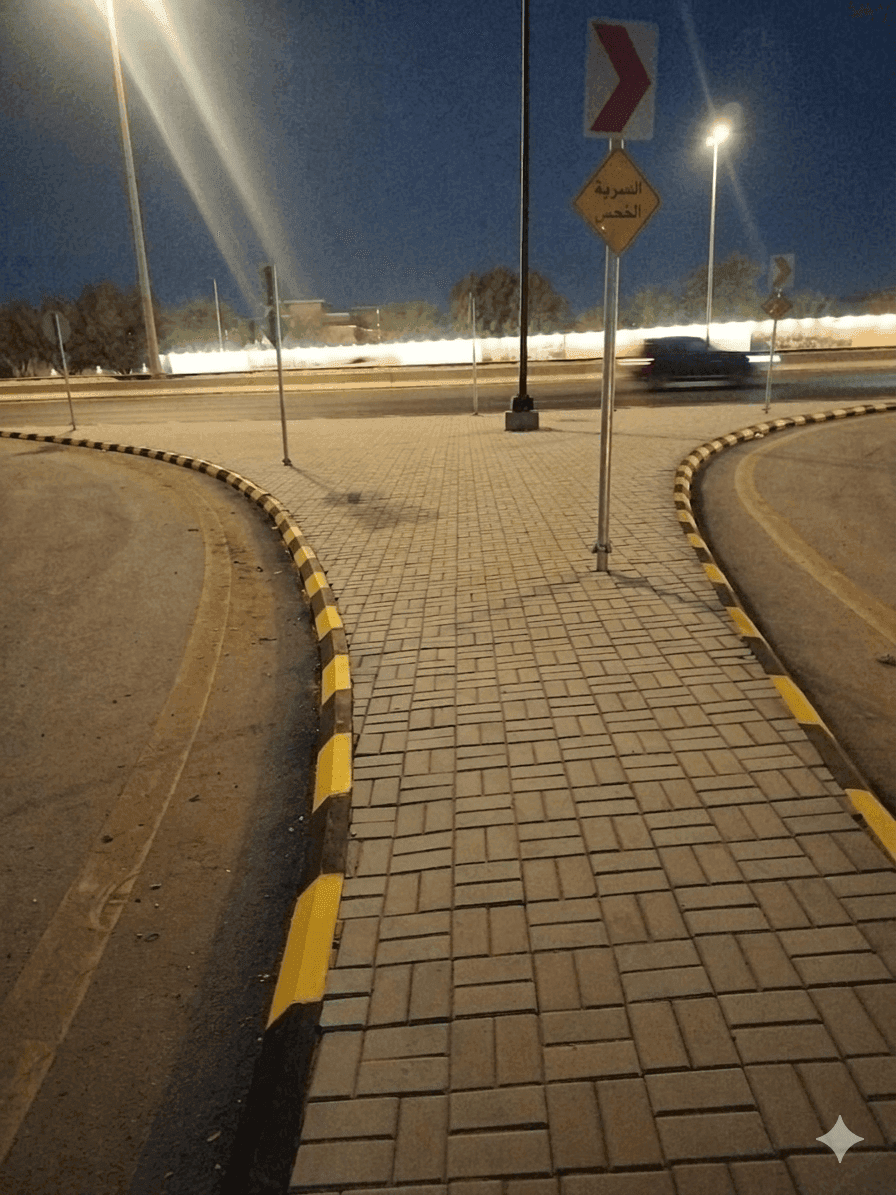 Diriyah Kerb Stone Painting
